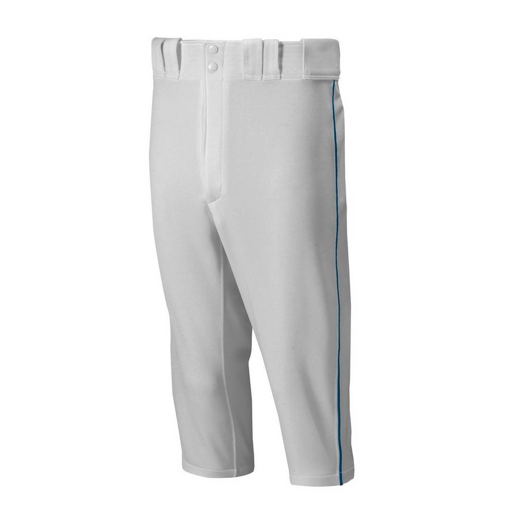 Calças Mizuno Baseball Premier Short Piped - Homem - Cinzentas/Azul Marinho - EOTBF3709